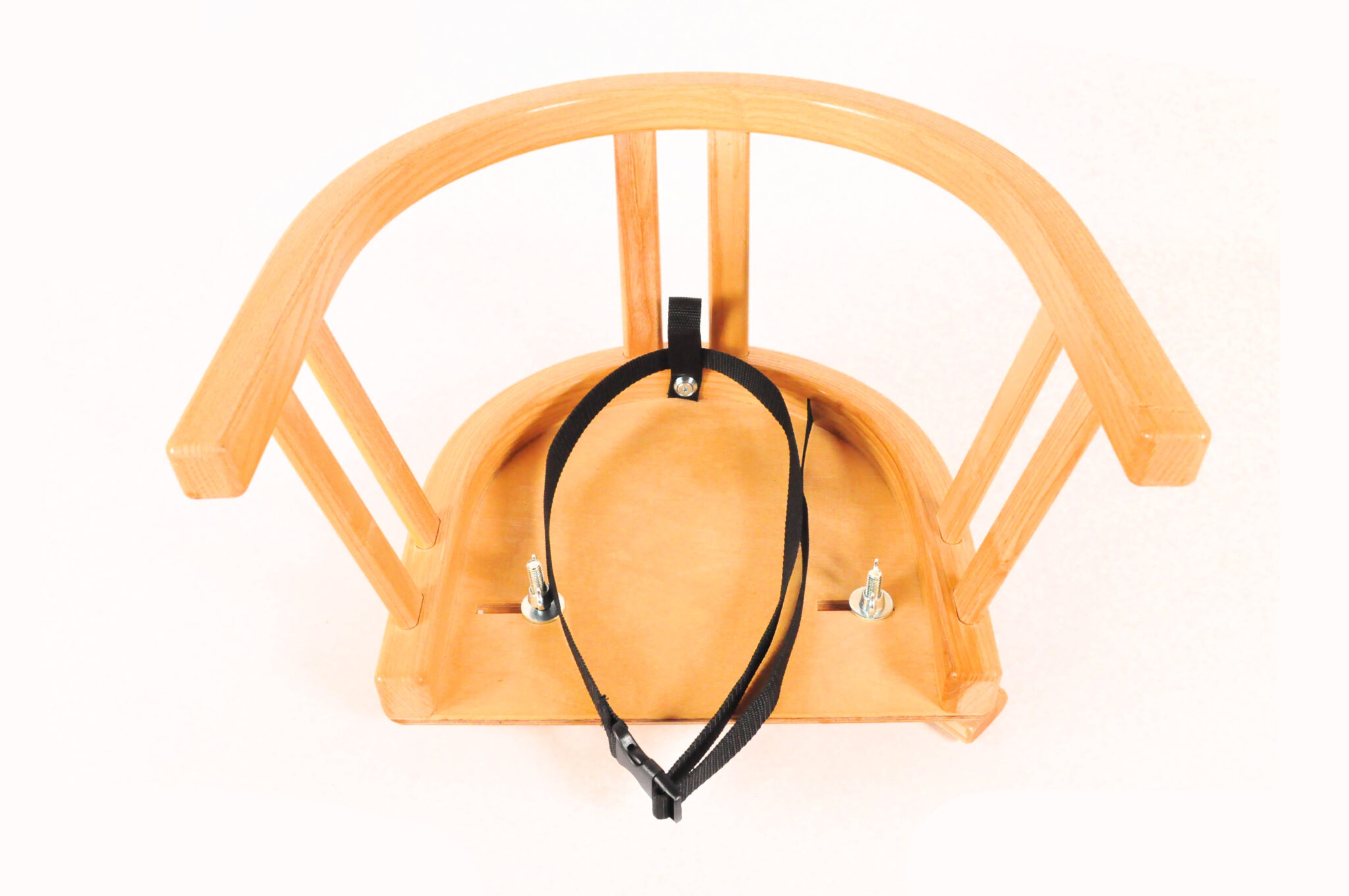 Schlittensitzchen Holz mit Sicherheitsgurt